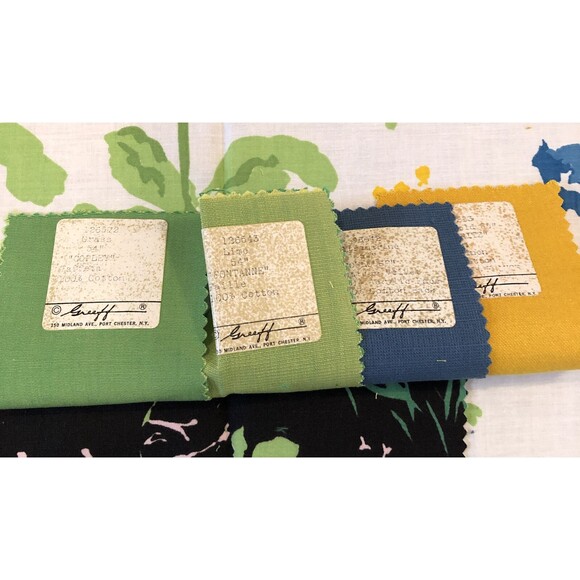 Vintage Fabric Swatch Greeff Woodland & Floral England - Picture 7 of 11